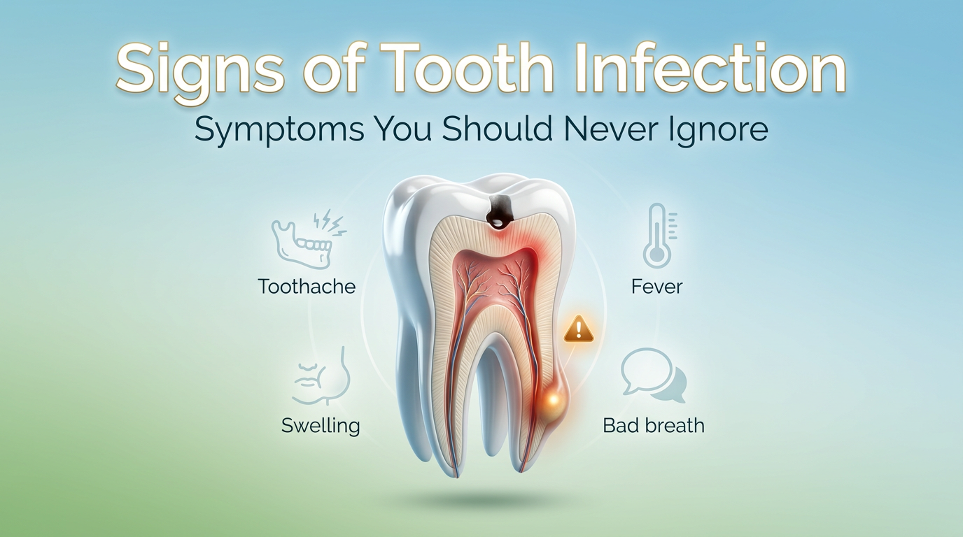 Signs of tooth infection in palm bay